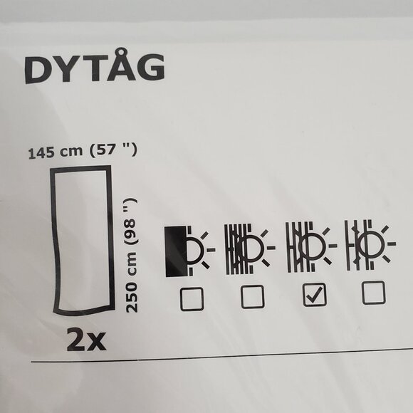 Window curtain Dark Teal Color two panel - Picture 3 of 7